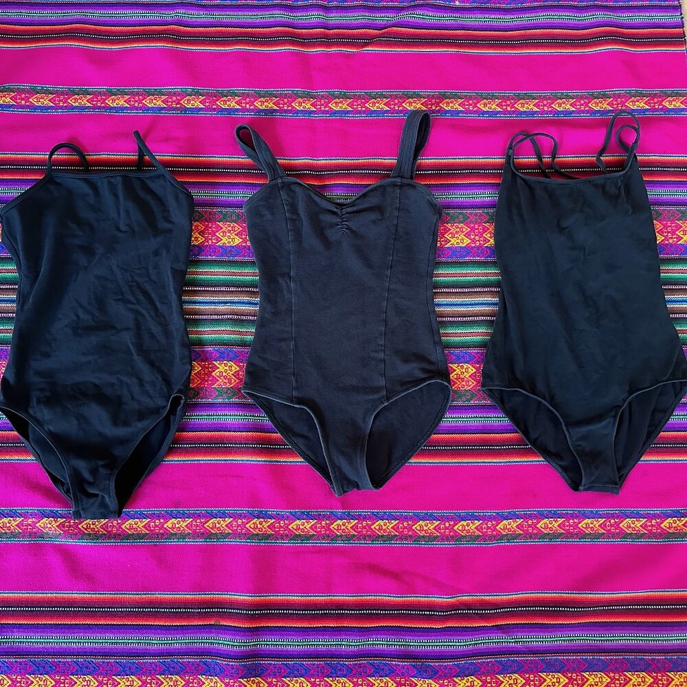 Bundle of three cotton leotards